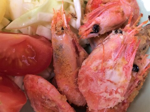 ボイル甘エビの塩焼き